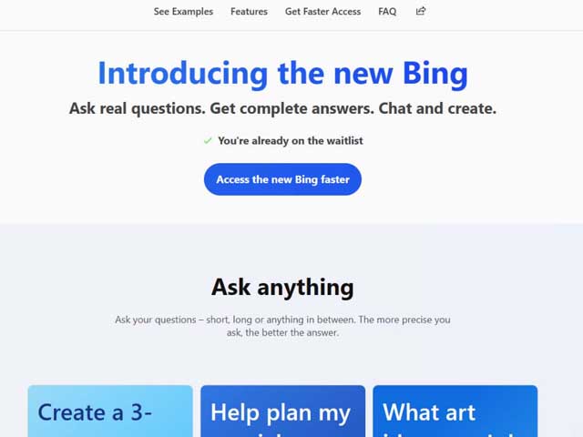 New Microsoft Bing ChatGPT