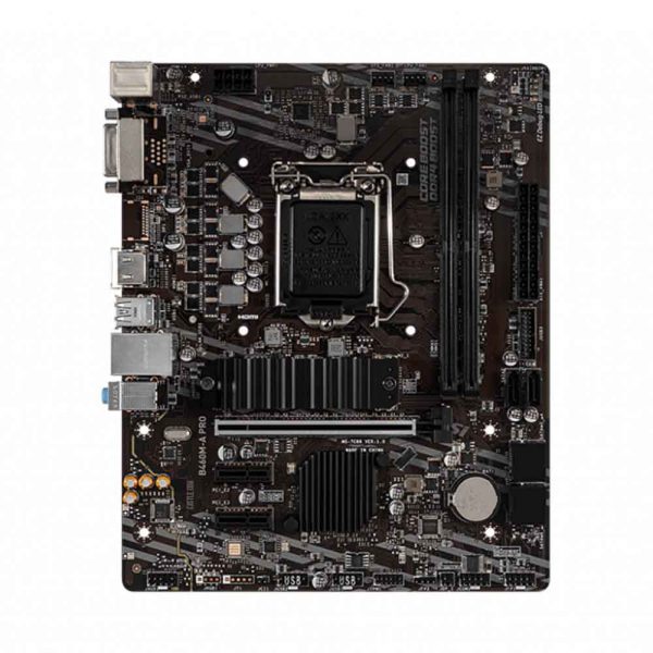 MSI 460M A Pro Motherboard top view